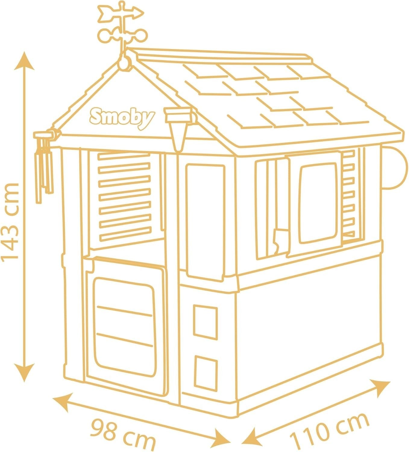 Kids 4 Seasons Playhouse Weather Learning Garden House Outdoor Toy