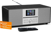 MangoKit MS4 DAB+ CD Player Hi-Fi con Bluetooth, USB, Alarma y Pantalla Color