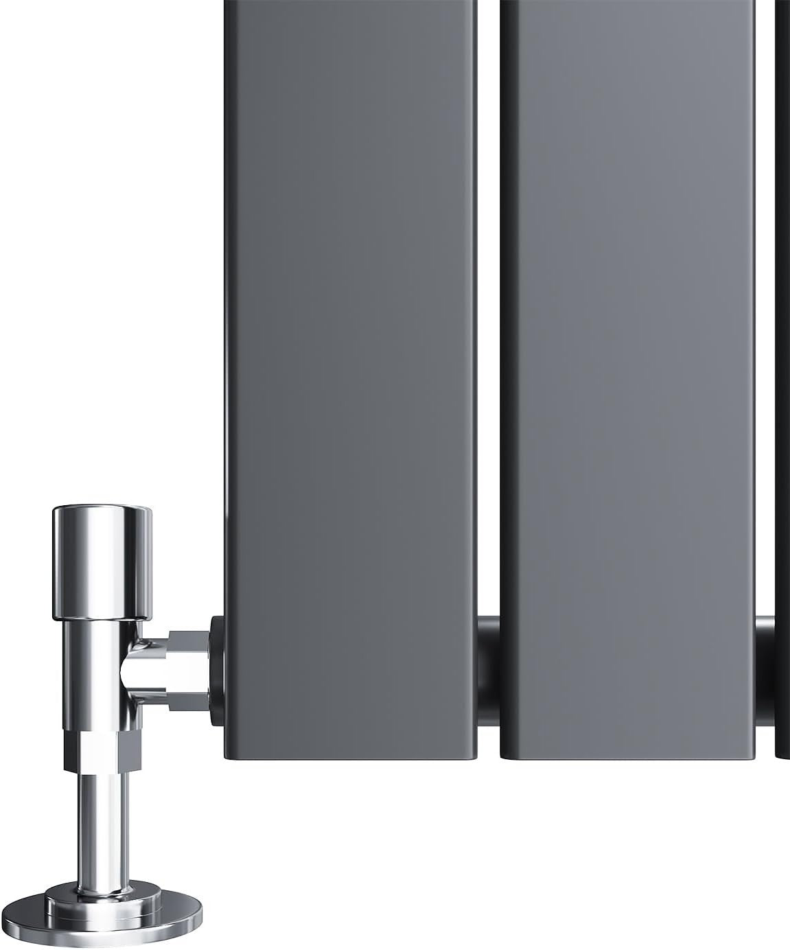 Vertical Column Radiator Anthracite 1600x300mm Single Flat Panel