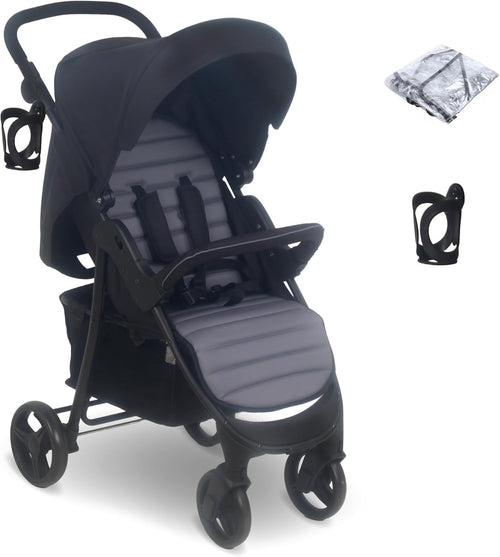 Compact Baby Pushchair from Birth to 4 Years Easy Fold Adjustable Handle 22kg