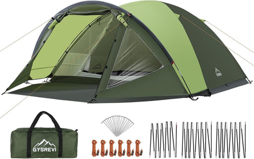 4 Man Family Camping Tent PU3000mm Waterproof w Porch