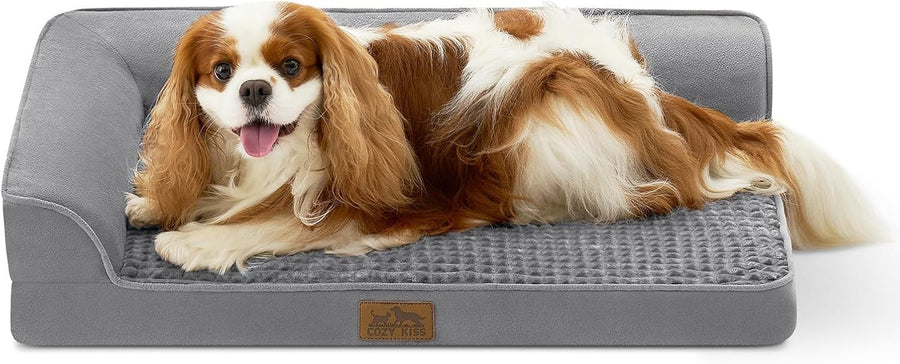 Orthopedic Small Dog Bed L Shape Sofa Washable Anti Slip