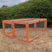 48in Rabbit Run Outdoor Wooden Exercise Pen Secure Top Access