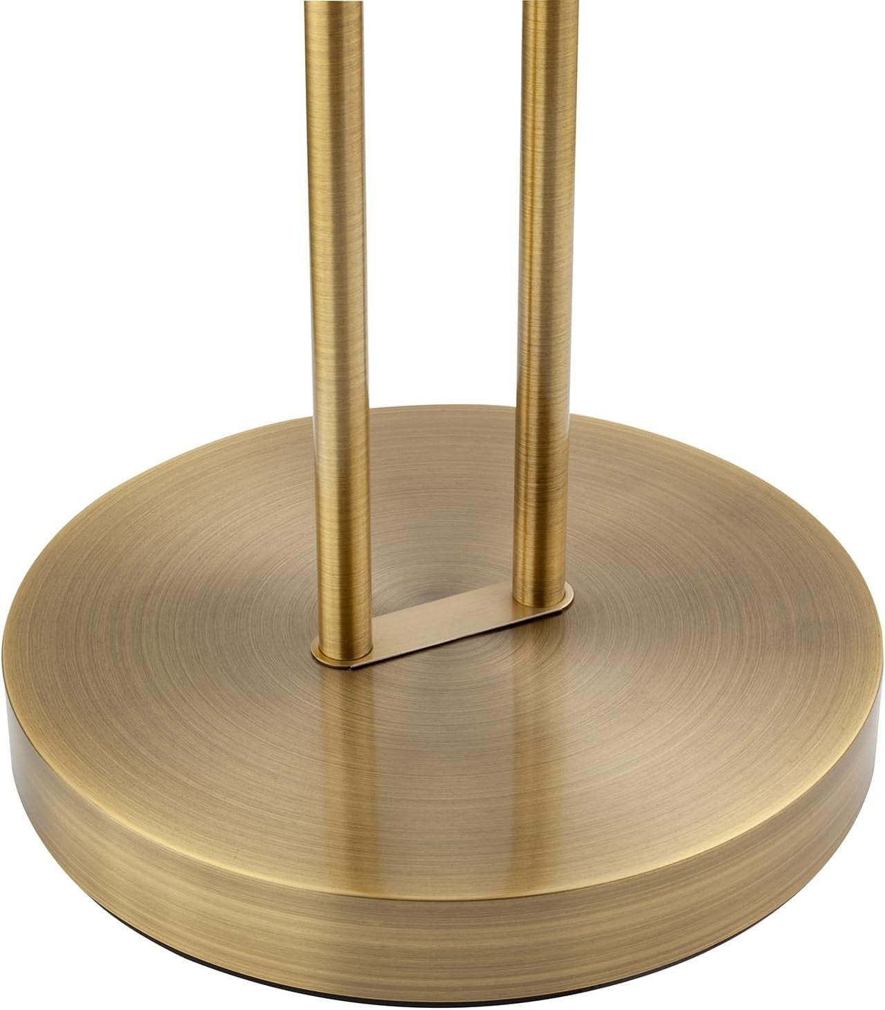 Antique Brass Mother Child Floor Lamp Dimmable LED Reading Light