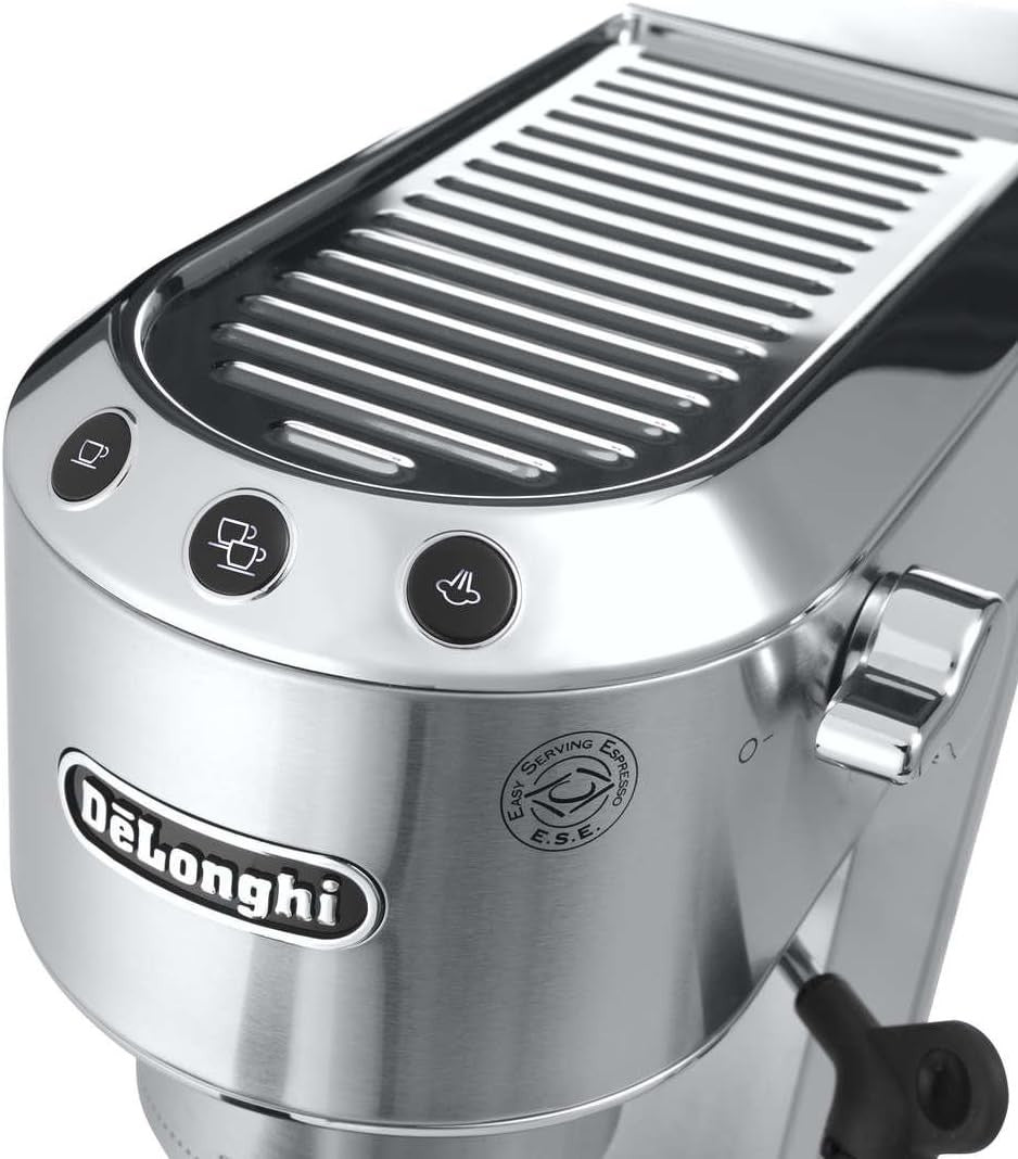 15-Bar Metal Espresso Machine with Milk Frother | Fast Heat-Up | Compact 1L