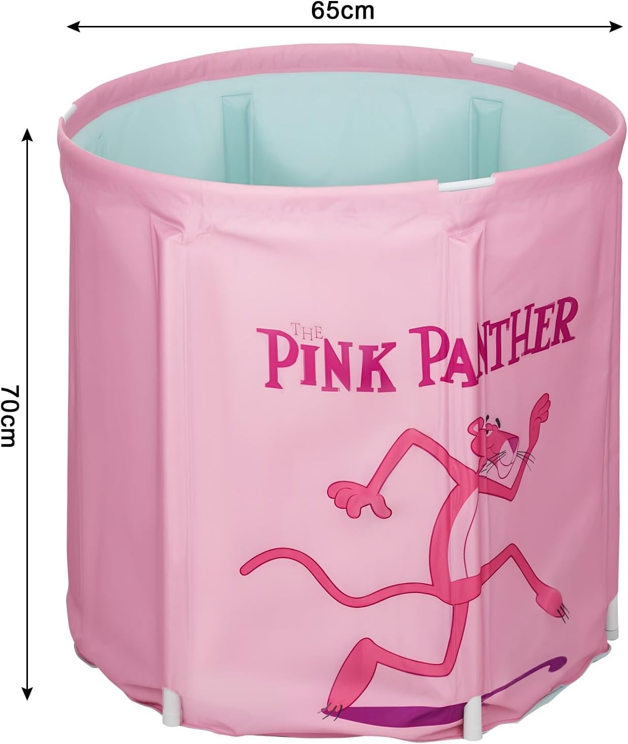 Portable Foldable Pink Adult Bathtub 70x65cm Non-Inflatable Indoor & Outdoor Spa