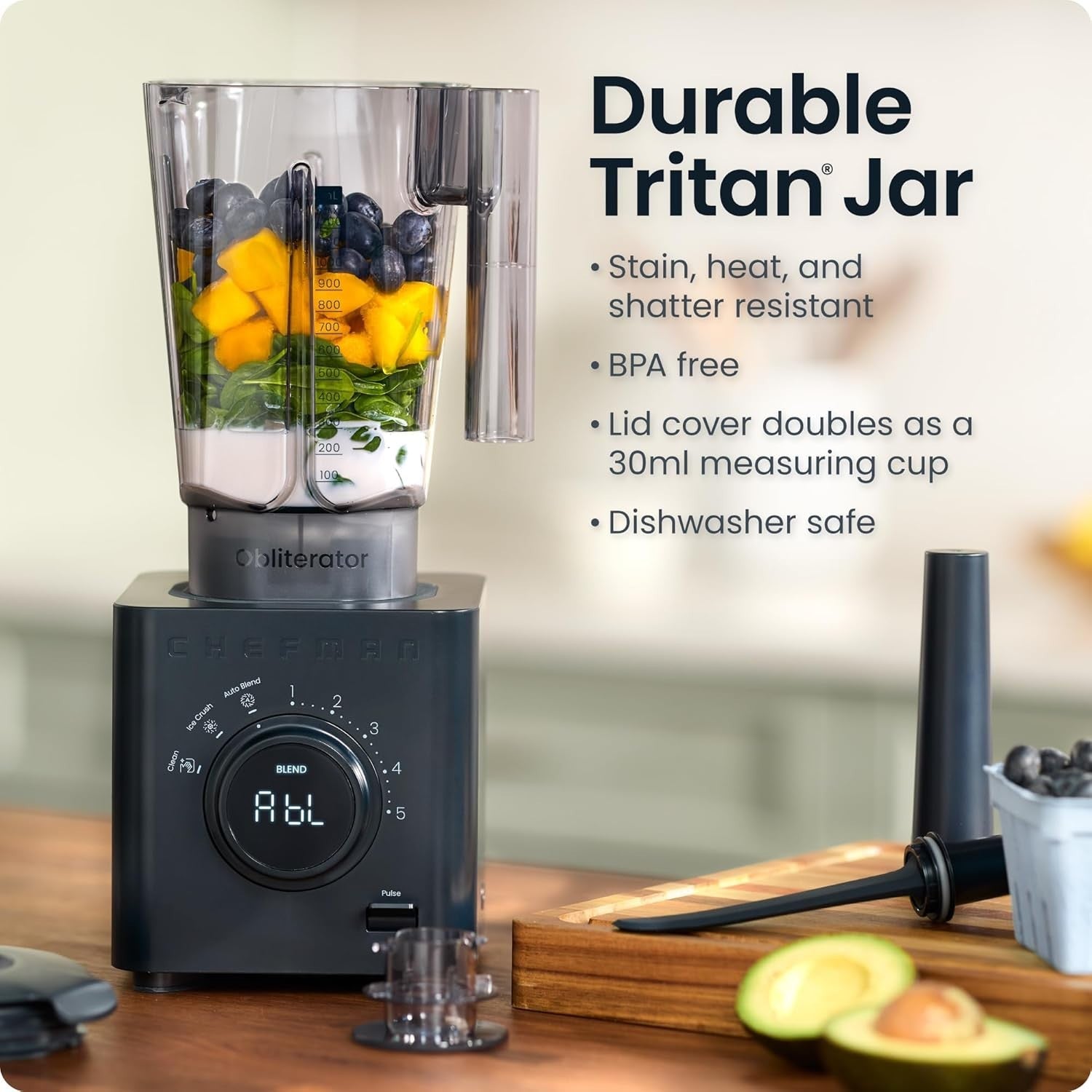 High Power Smoothie Blender 1300W Ice Crusher Nutri Food Processor
