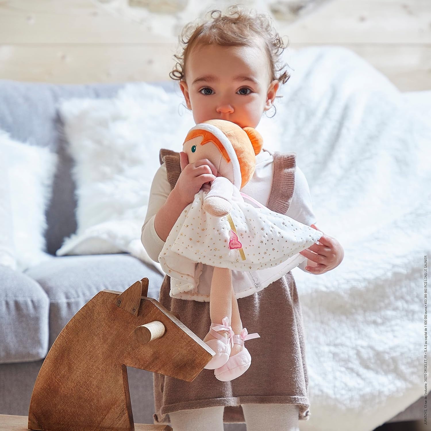 32cm Soft Fabric Baby Doll Ballet Style Cuddly First Doll Name Ribbon Gift