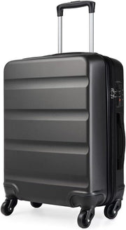 66cm ABS+PC Checked Suitcase Lightweight Spinner Trolley TSA Secure Lock