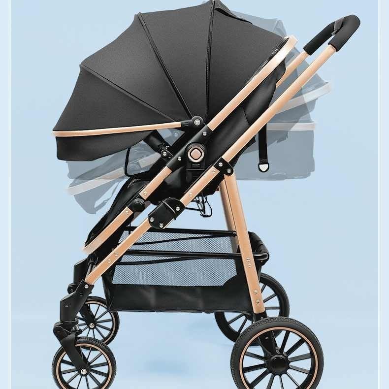 Lightweight Foldable Baby Pushchair Compact Travel Stroller Recline 0–3Y