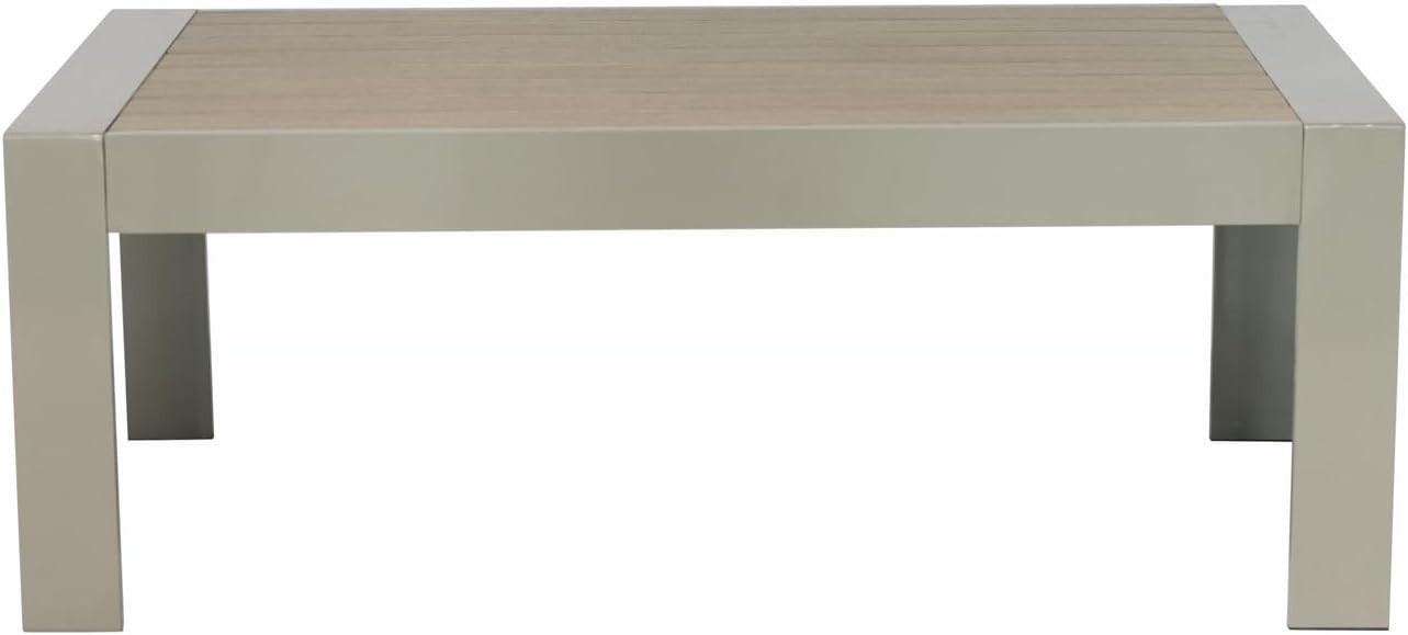 Modern Outdoor Coffee Table Aluminium Patio Garden Table Weather-Resistant