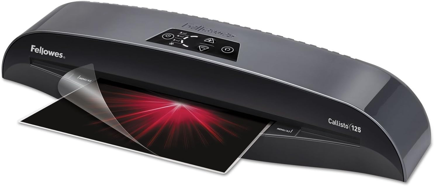 A4 Laminator Fast Office Machine 5-Min Warm-Up Anti-Jam 125 Micron