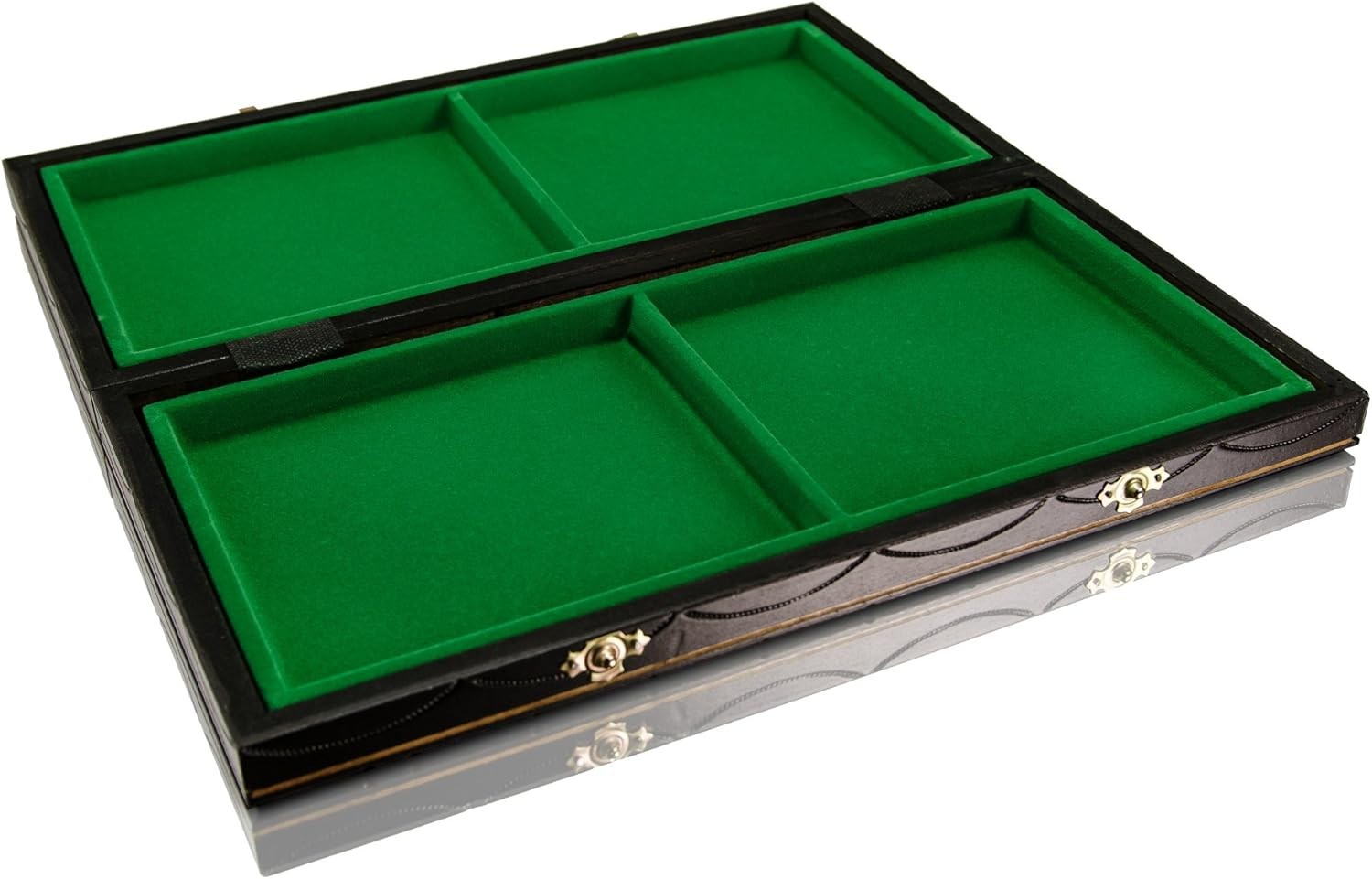 Wooden Folding Chess Board 41cm Dark Burnt Design Handcrafted Luxury Board
