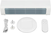 Compact Oscillating Bladeless Tower Fan – USB Rechargeable with Remote Control