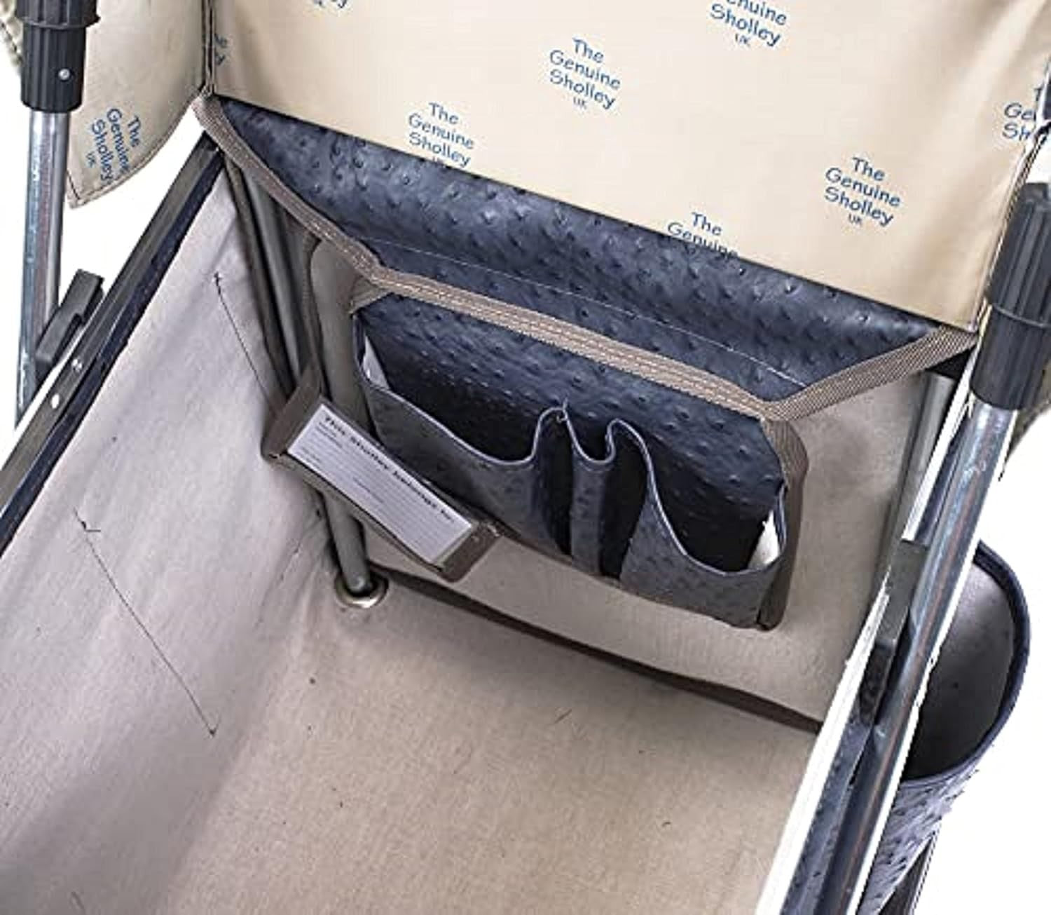 Deluxe 4 Wheel Shopping Trolley Petite Folding Mobility Cart Navy