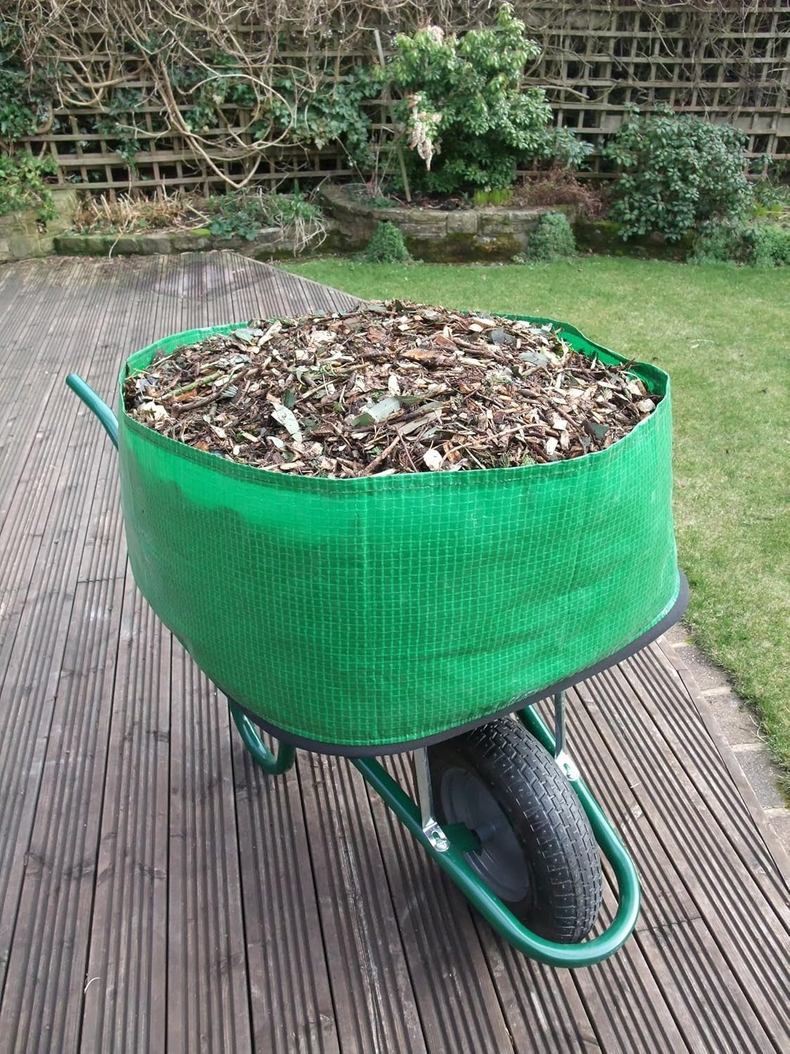 Wheelbarrow Booster Green – Increases Load 300% w/ Quick Fit for All Barrows