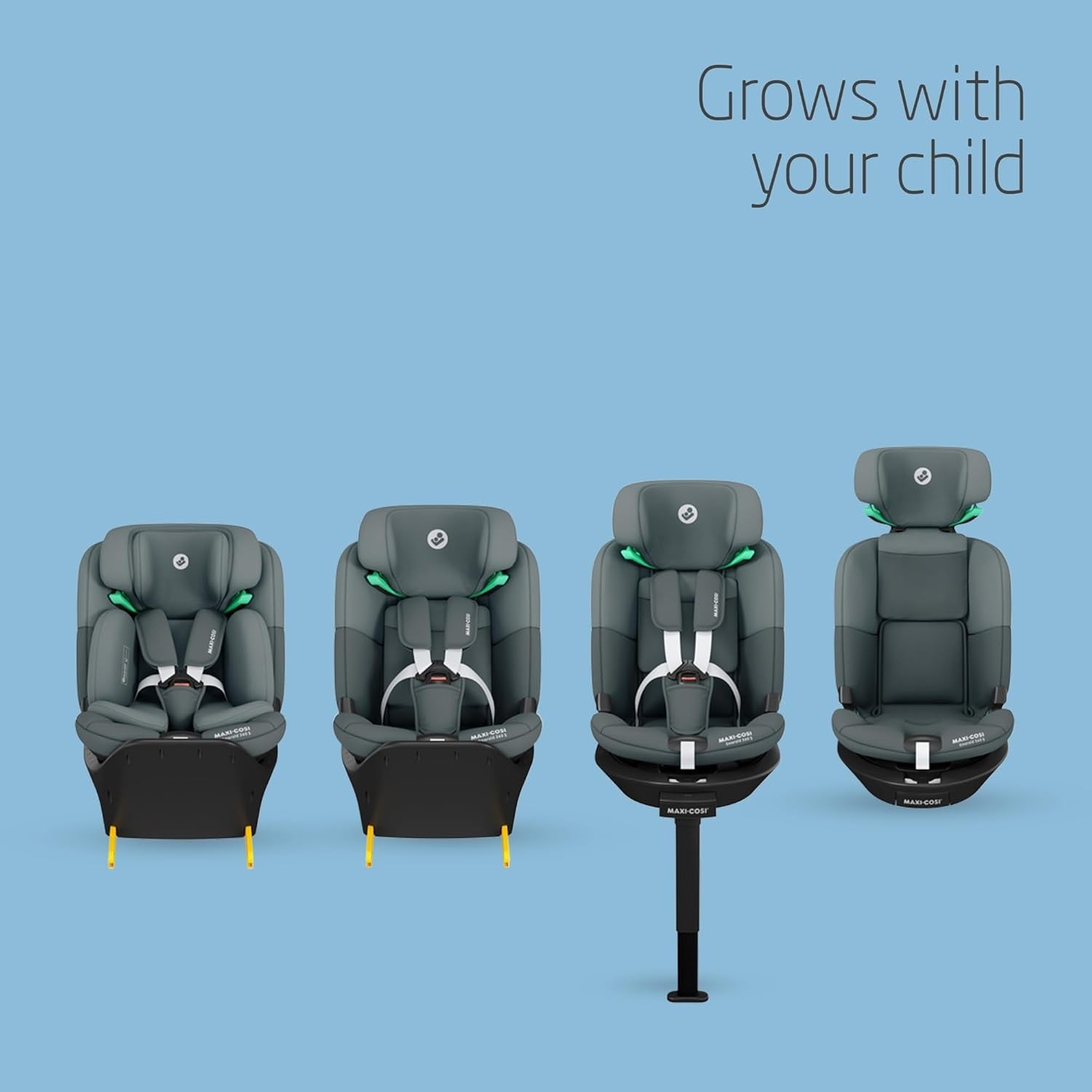 360° Swivel Baby Car Seat i-Size ISOFIX 0–12 Years Rear Forward Facing