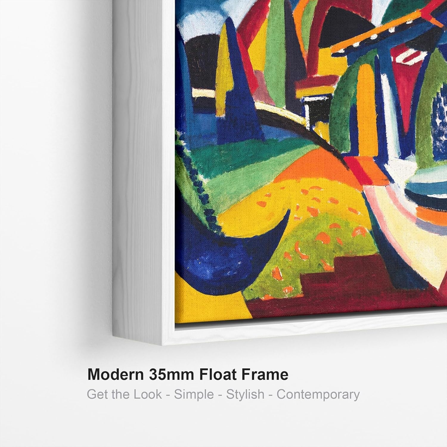 Premium XL Abstract Colourful Wall Art Canvas Print 100 x 84 cm Decor