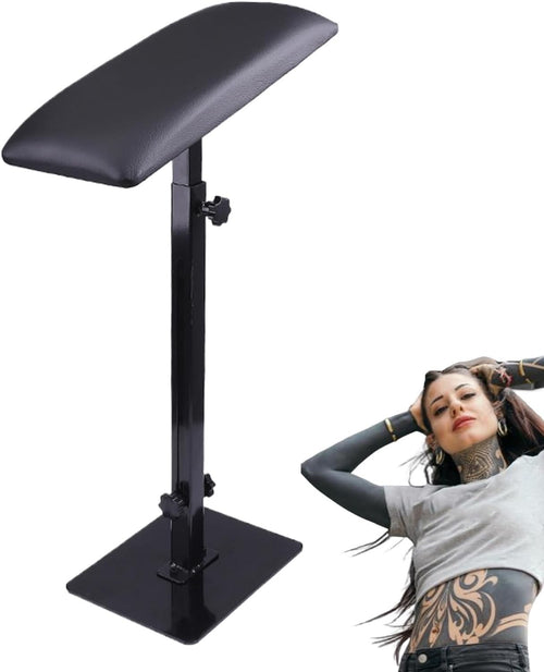 Tattoo Arm Rest Stand Adjustable Height Soft Pad Heavy Duty Studio Support