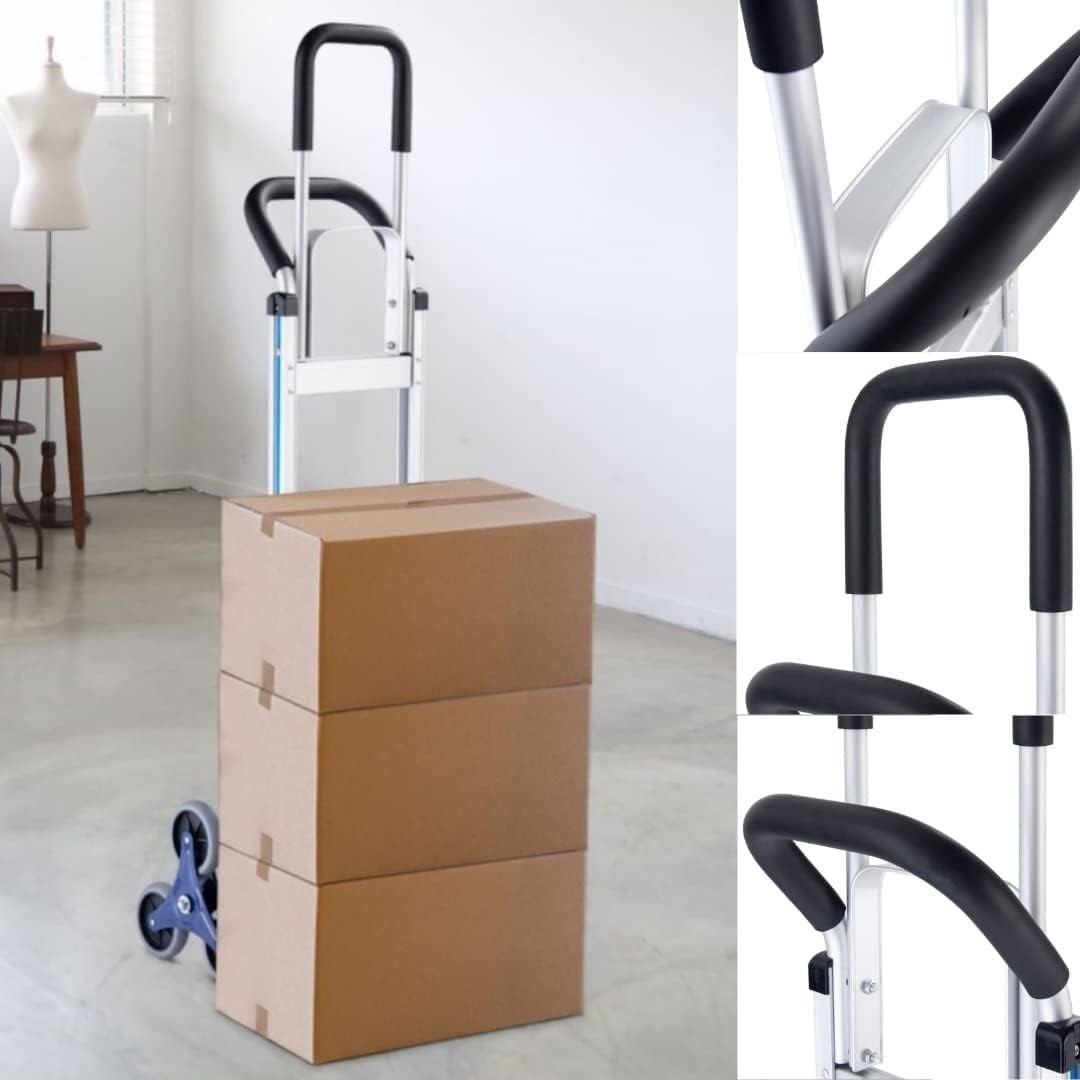 Heavy Duty Stair Climbing Hand Truck 250KG 6 Wheel Aluminium Trolley