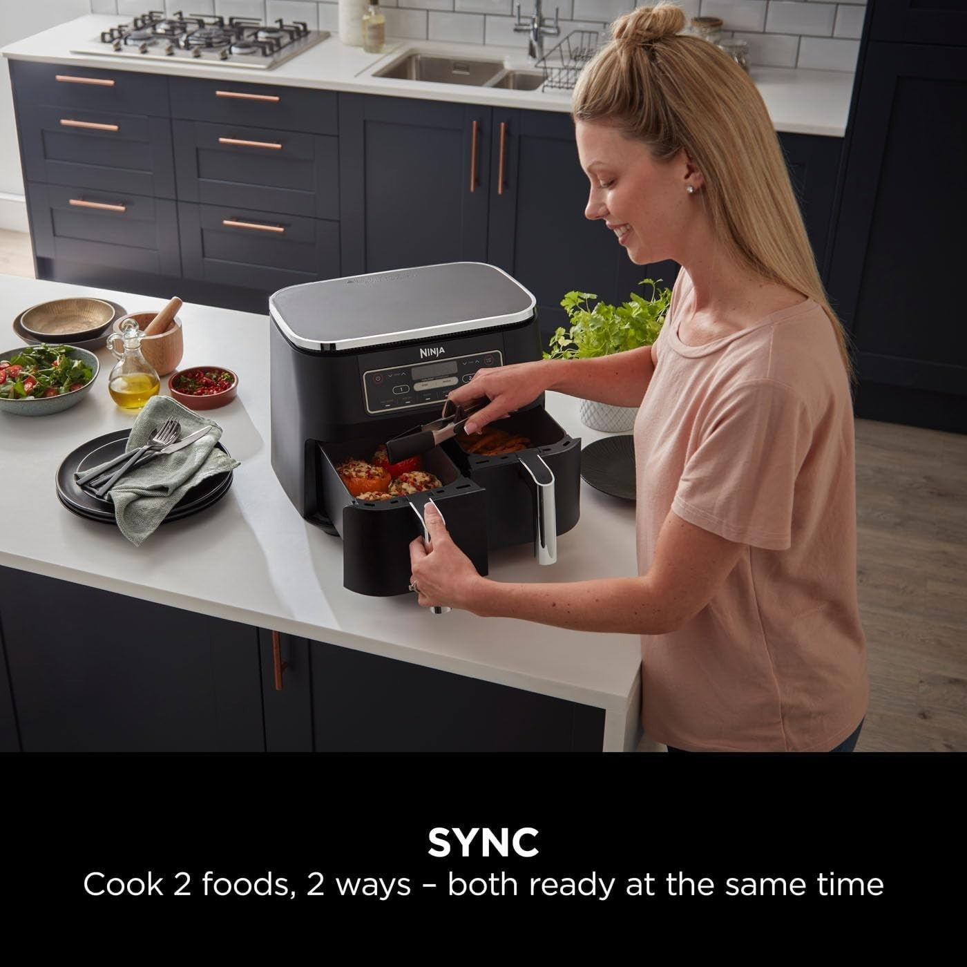 Dual Zone Digital Air Fryer 7.6L | 6-in-1 | No-Oil Cooking | Large Capacity