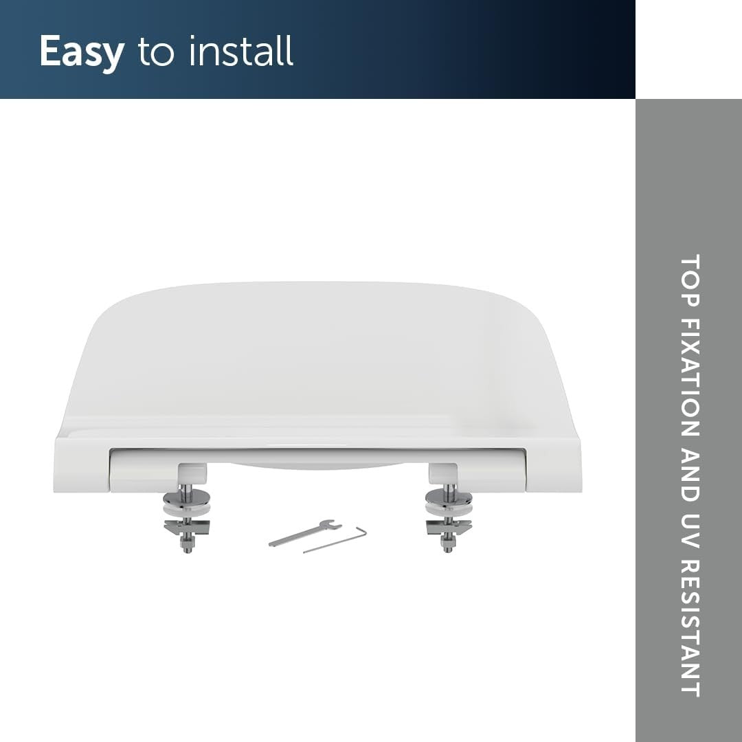Ideal Standard WC Toilet Seat White Wrapover Soft Close Duroplast