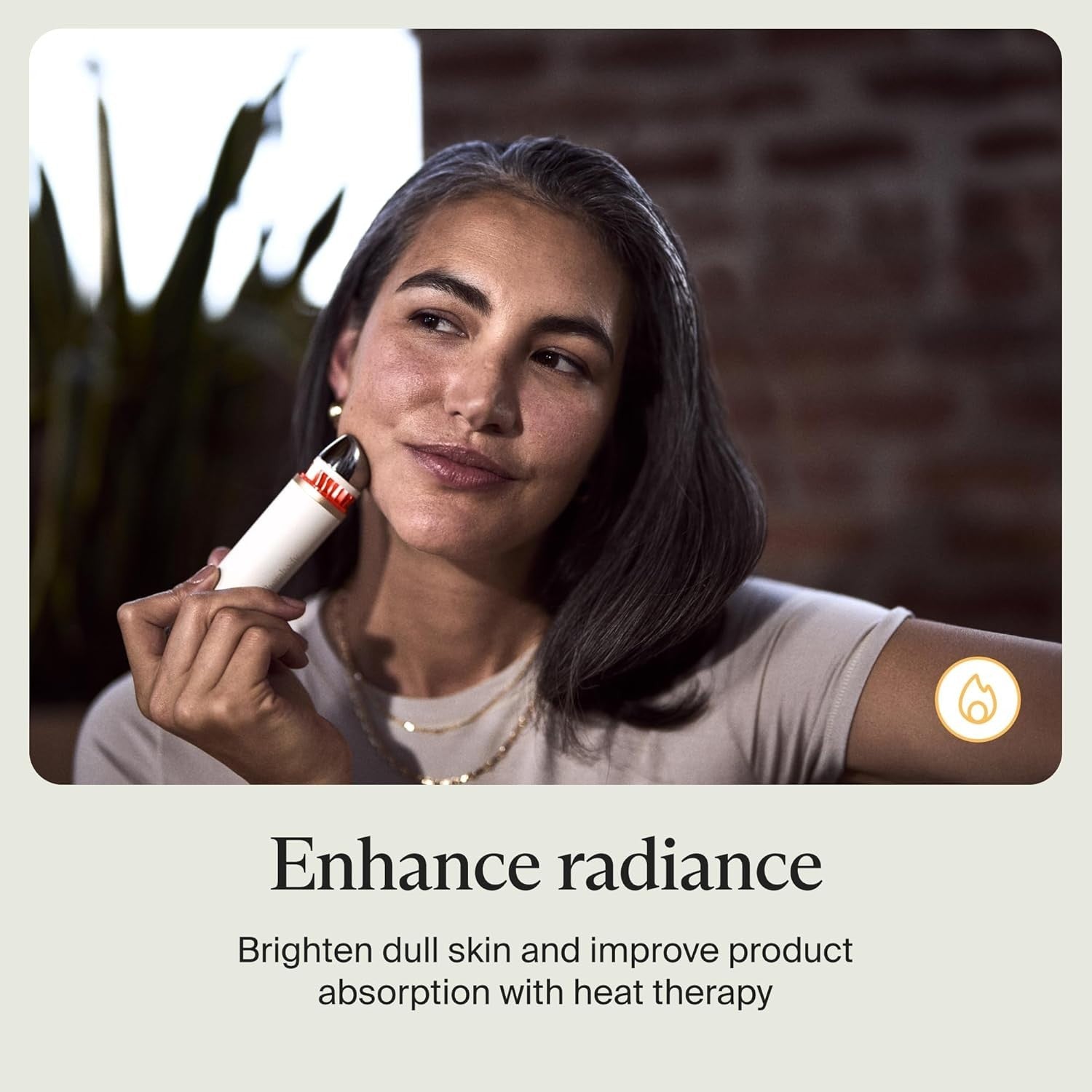 Hot & Cold Depuffing Face Wand Eye Massager Dark Circles Glow