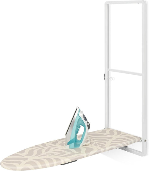 Over Door Folding Ironing Board White 36x12in Hanging Space Saving