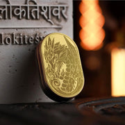 Gold Steel Dragon Fidget Slider Ratchet Clicker Stress EDC
