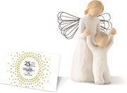 Guardian Angel Figurine with Child 12.5cm ✨ Hand-Painted Sculpture Gift Set