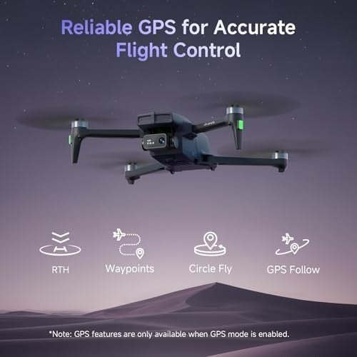 4K GPS Drone with 50-Min Flight | Follow Me, Auto Return, Gesture Control