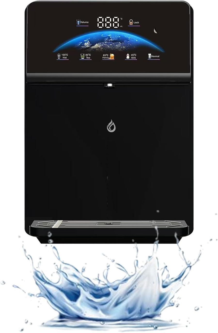 Hot Cold Water Dispenser Wall Mounted Child Lock Touch Screen Commercial