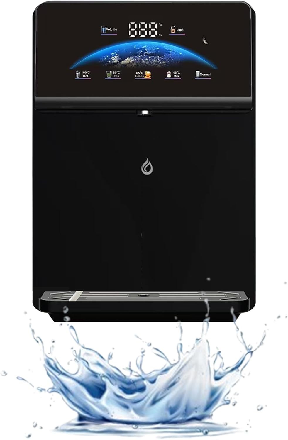 Hot Cold Water Dispenser Wall Mounted Child Lock Touch Screen Commercial