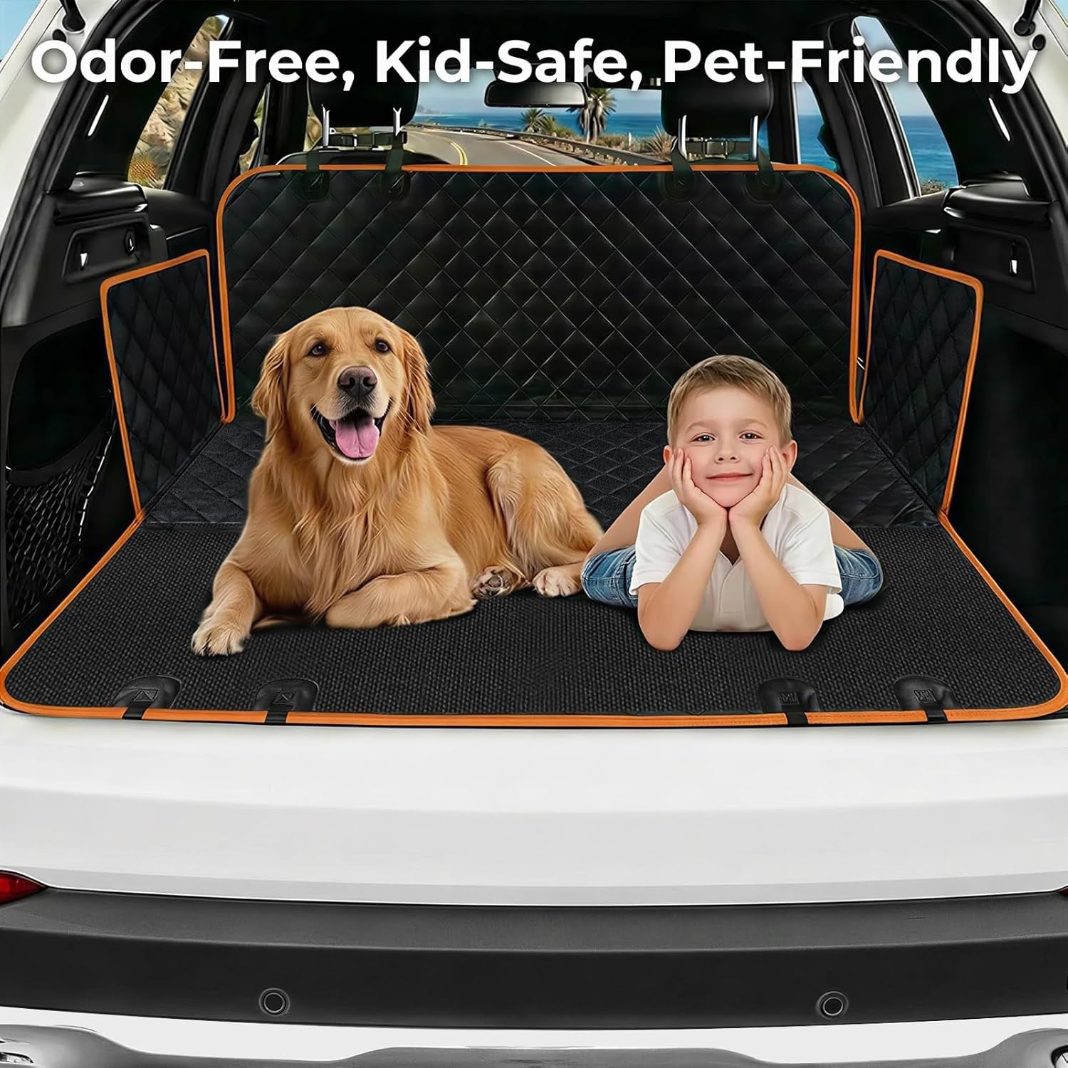 Waterproof Dog Car Seat Cover Hammock Back Seat Protector SUV Truck