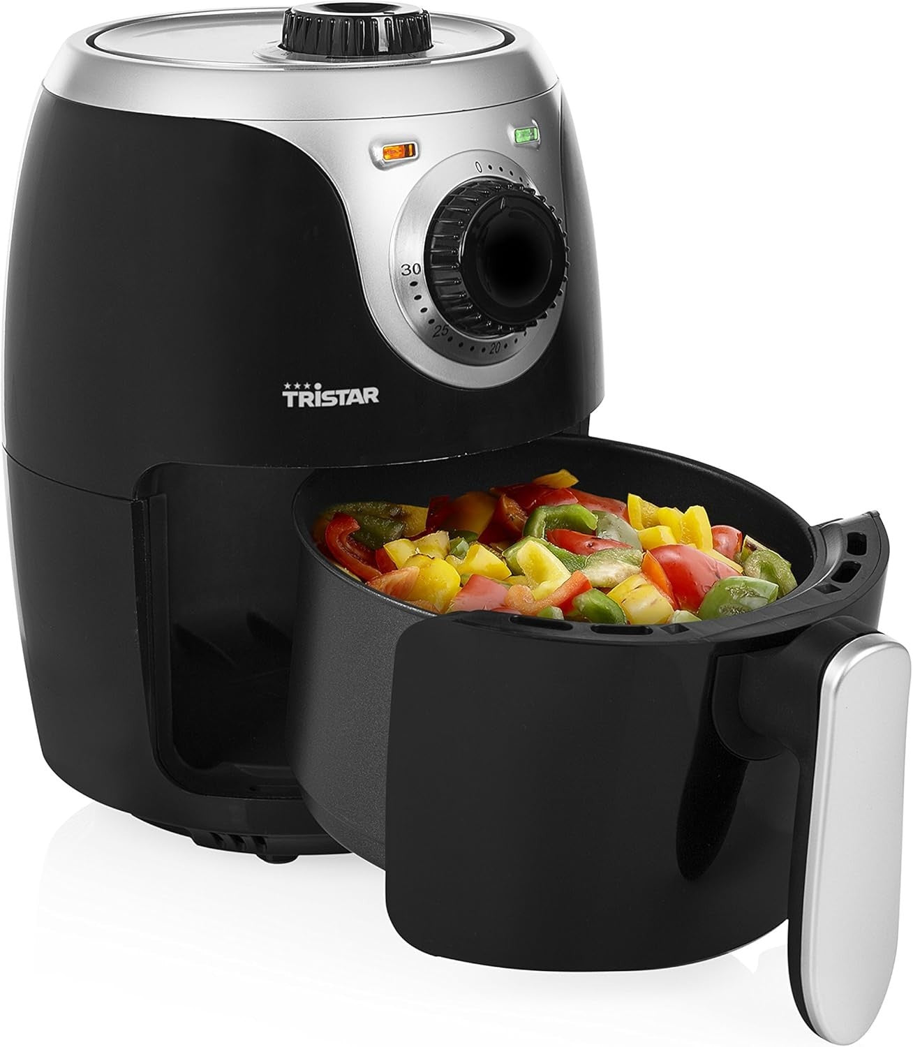 Mini Air Fryer 2L | Compact 1000W, Touch Temp Control, Low-Oil, Bake Fry Roast