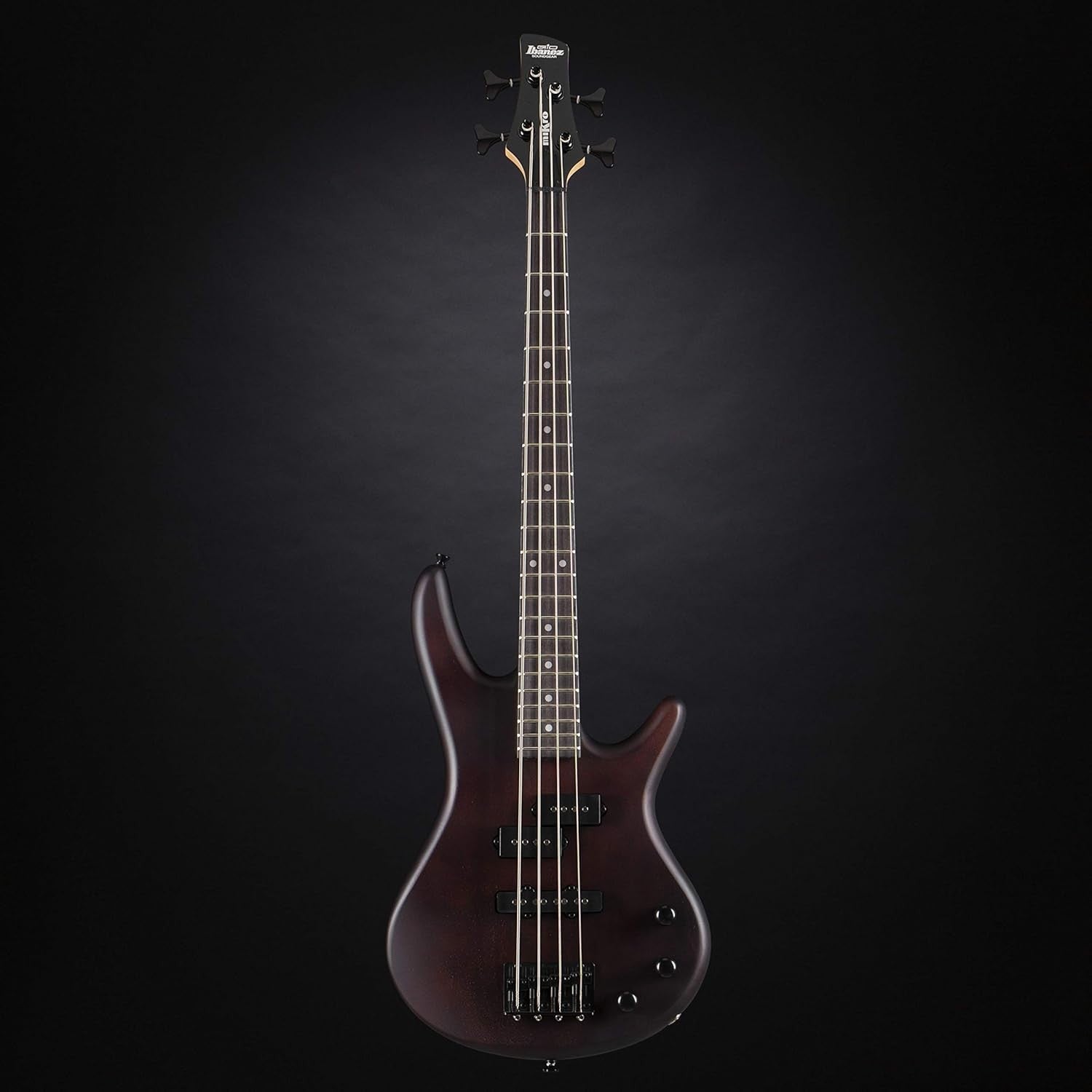 3/4 Short Scale Electric Bass Guitar Walnut Finish
