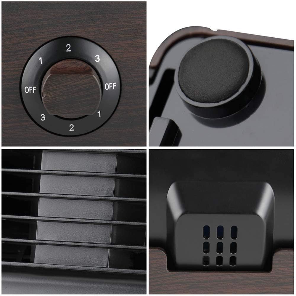 Retro Desk Fan – Vintage Mini Air Circulator Table Cooling Fan Quiet 3Speed Knop