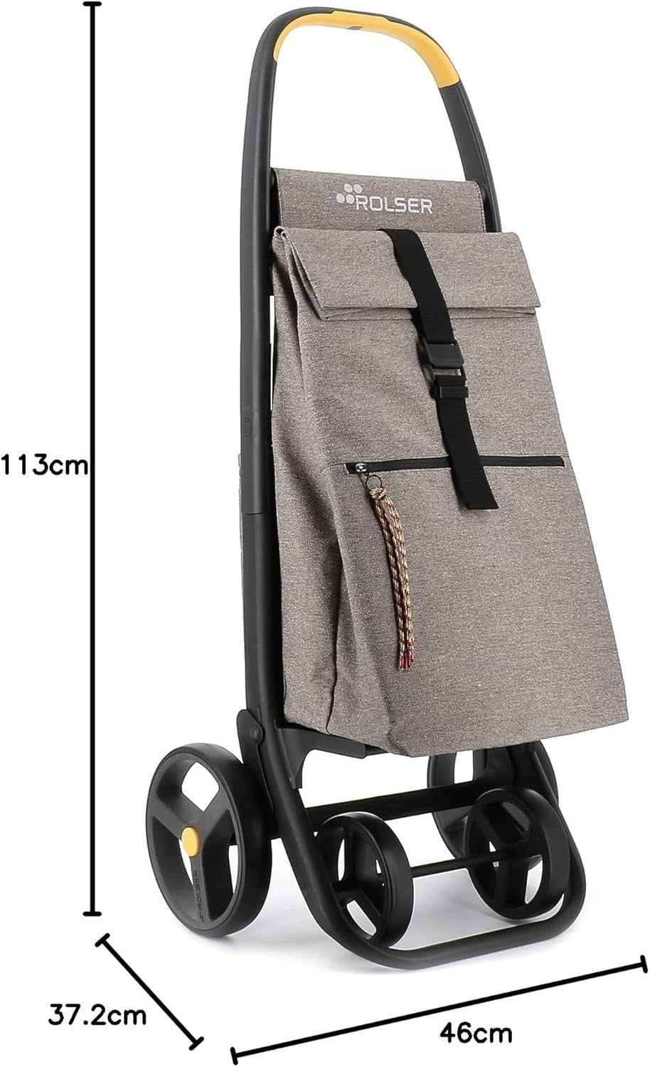 Foldable 4-Wheel Eco Shopping Trolley Granito Thermal Bag Durable