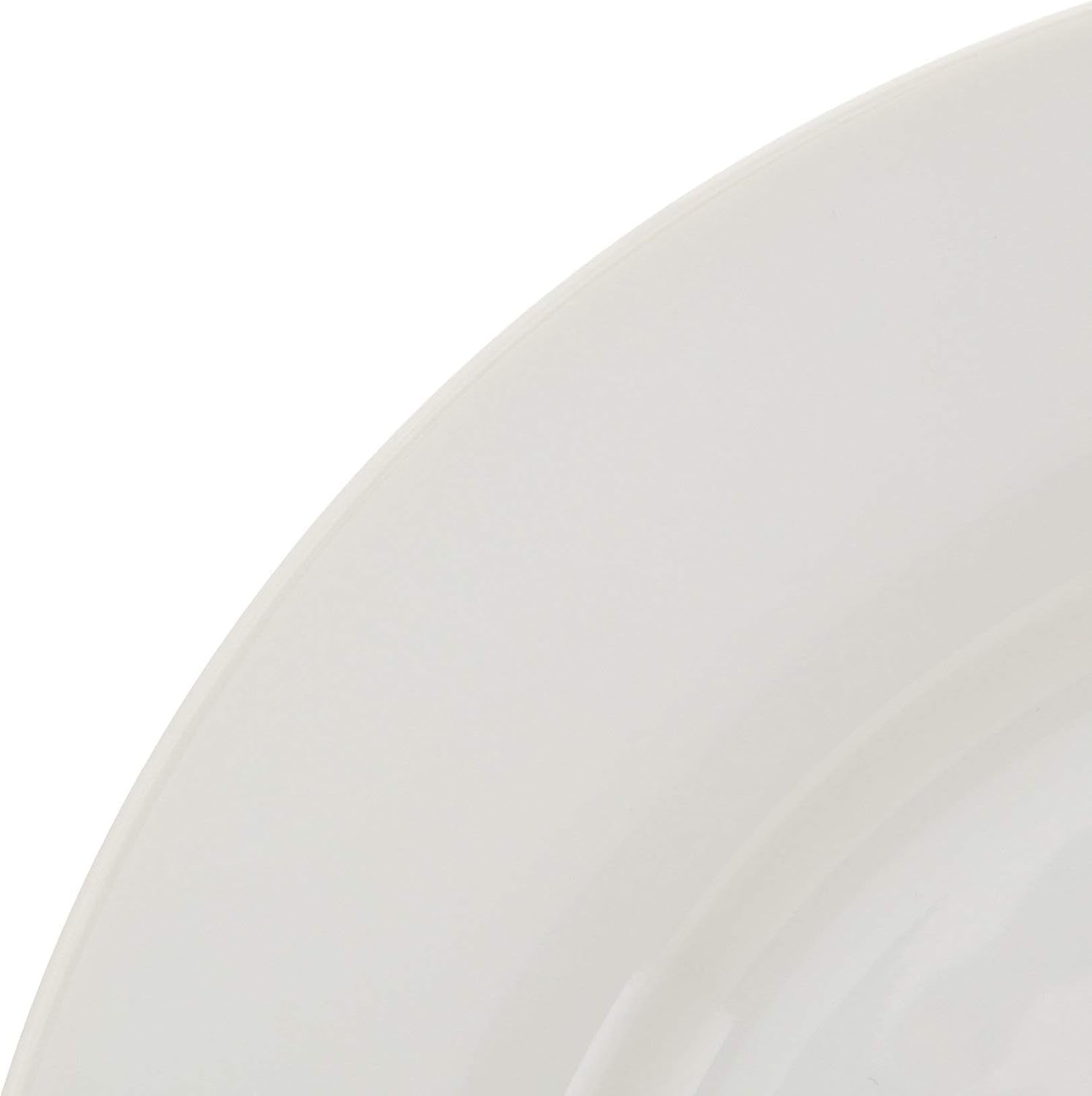18pc Porcelain Dinnerware Set White Plates Bowls Microwave Dishwasher