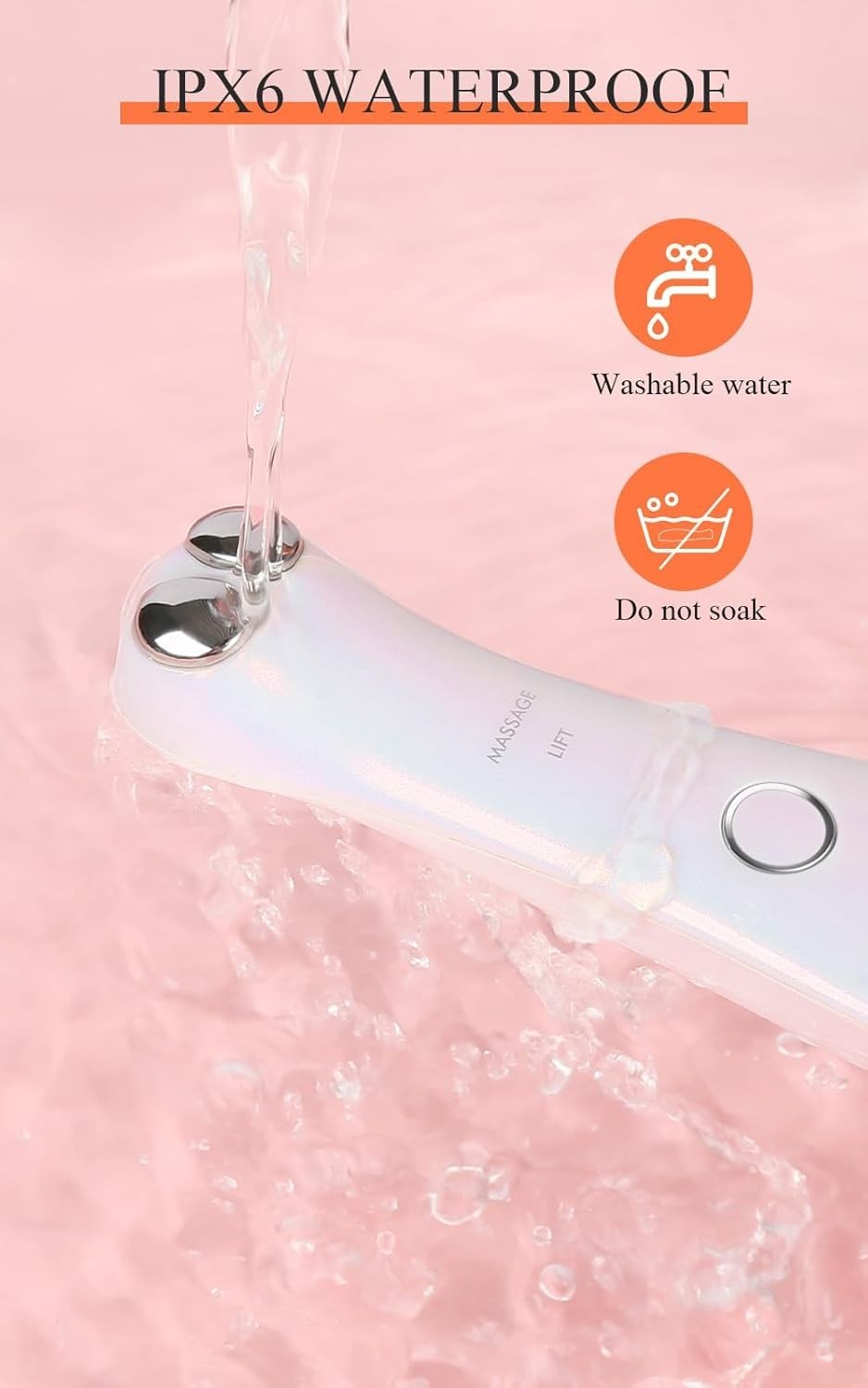 EMS Heated Eye Massager Microcurrent Fine Line Puffiness Relief
