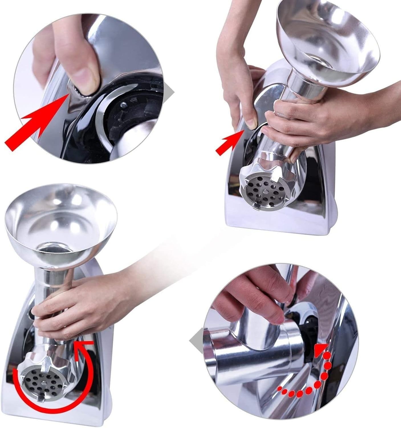 2800W Electric Meat Grinder Sausage Maker Food Mincer Kibbe Machine