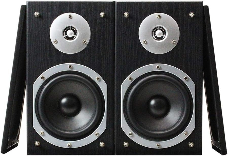 Bookshelf Passive Speakers 140W Surround Sound HiFi 2-Way Home Audio Black