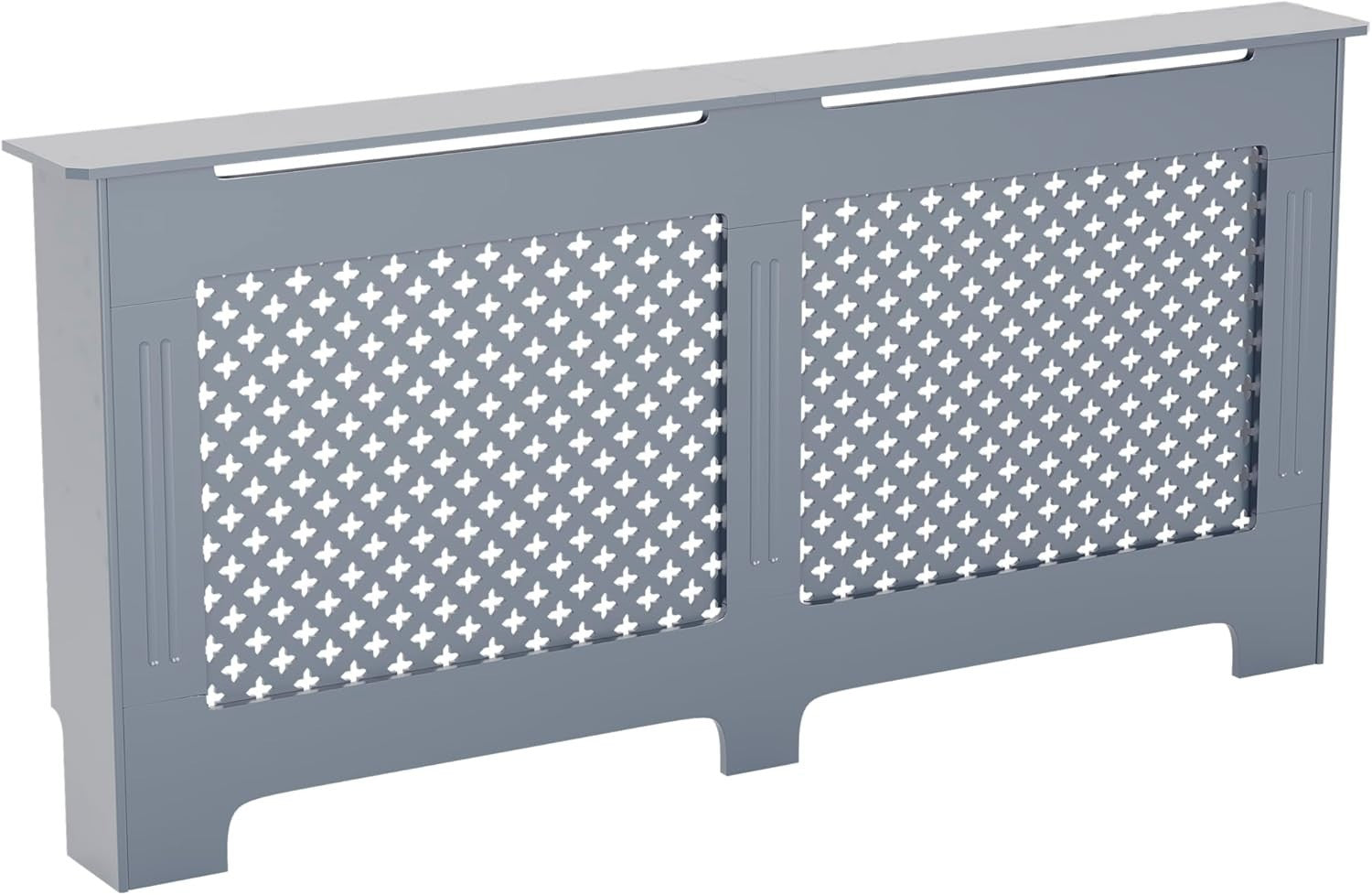 Extra Large Radiator Cover Grey MDF Painted Finish Heat Efficient Modern Design