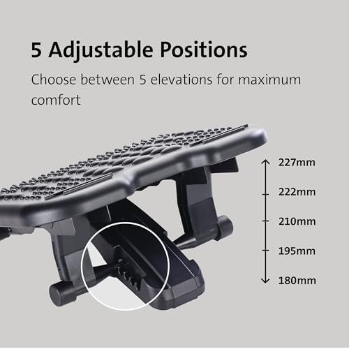 Under Desk Foot Rest Massage Ergonomic Tilt Adjustable Office Stool