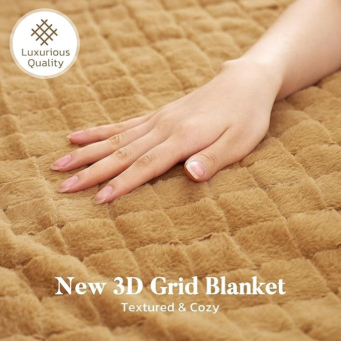 Electric Heated Throw Blanket 130x180cm Auto Shut Off Soft Fleece Sofa