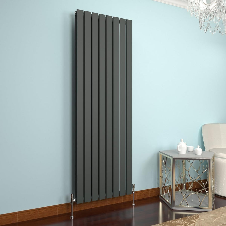 Modern Anthracite Vertical Radiator 1800x544mm Double Panel Heating