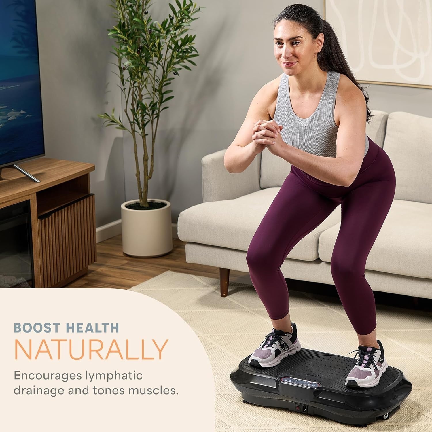 Full Body Vibration Plate Exercise Machine 99 Speeds Home Fitness Trainer