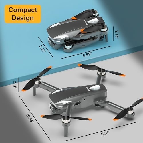1080P HD Camera Drone for Kids & Adults, Foldable Quadcopter with 2 Batteries