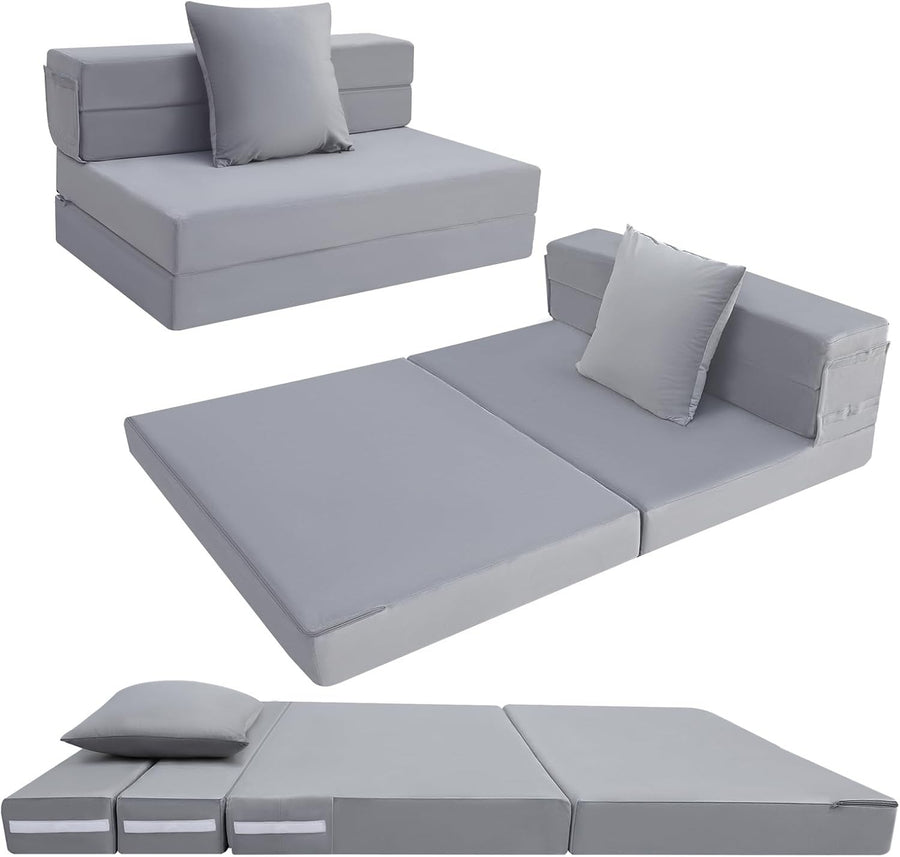 Fold Out Sofa Bed Double Futon Floor Chair Guest Mattress 12cm Thick