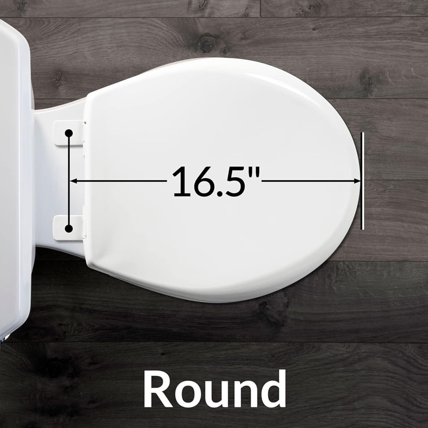 Commercial Round Toilet Seat Heavy-Duty Plastic Soft Close AntiMicrobial